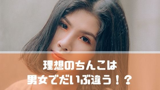 理想のちんこは男女でだいぶ違う！？